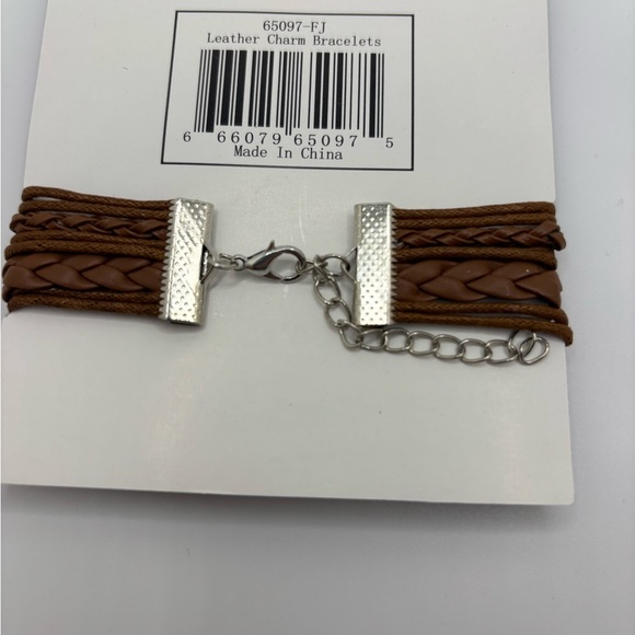 Fashion Jewelry Brown Bracelet Set with Charms - Picture 4 of 4